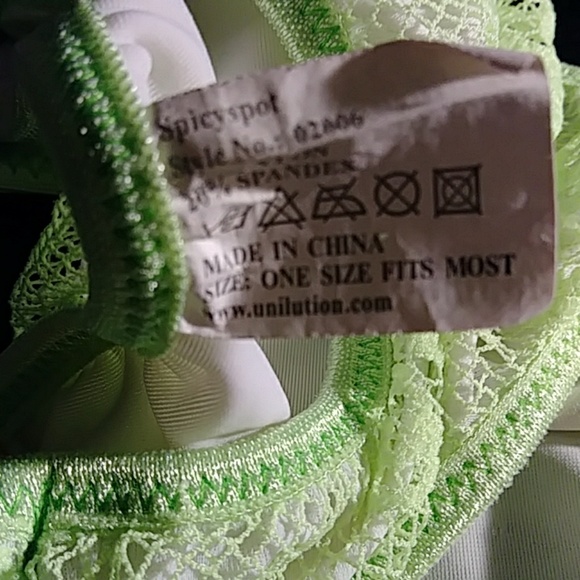 Spicyspot 1 Pc Bathing Suit Lime Green. OSFM - Picture 7 of 8